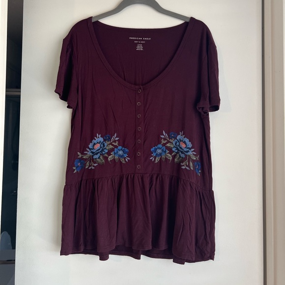 American eagle baby doll tee S - Picture 2 of 4